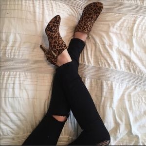 Leopard booties